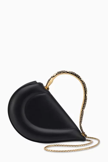 Serpenti Cuore Top-handle Bag in Calf Leather
