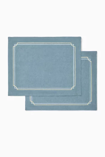 Orlis Placemats in Linen, Set of 2