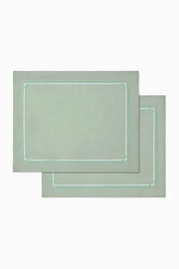 Orlis Placemats in Linen, Set of 2