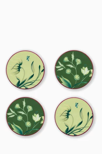 Florenza Coasters in Porcelain, Set of 4