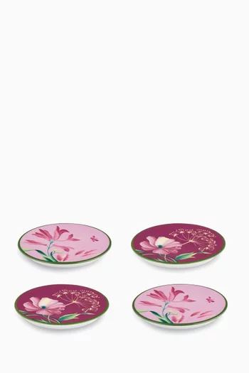 Florenza Coasters in Porcelain, Set of 4
