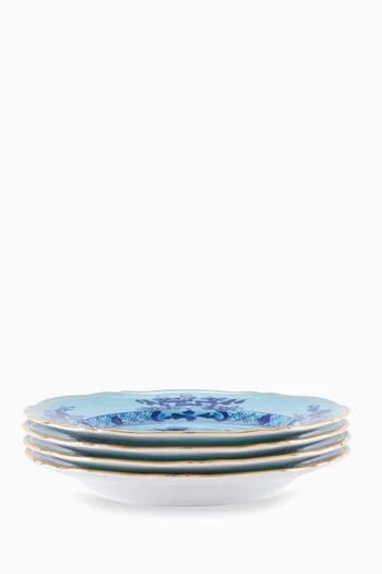Oriente Italiano Dessert Plates in Porcelain, Set of 4