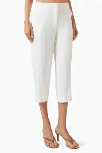 Capri Pants in Linen-viscose