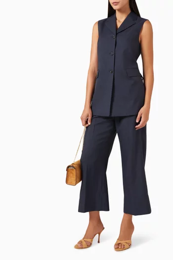 Vented Vest in Twill