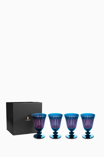 Prism Wine Glasses, Set of 4