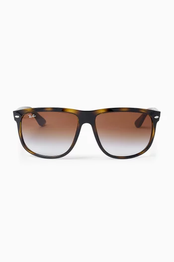 Boyfriend Square Sunglasses in Nylon