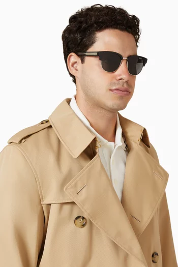 Round Sunglasses in Acetate & Metal
