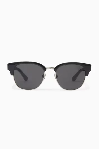 Round Sunglasses in Acetate & Metal