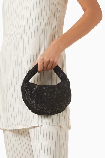 Small Haloes Le Petit Top-handle Bag in Linen