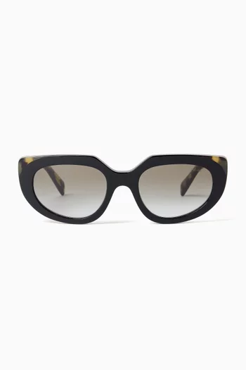Oval Sunglasses in Acetate