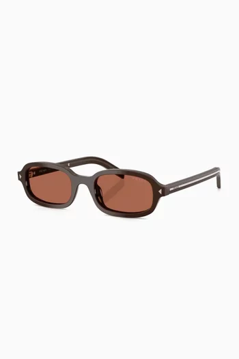 Oval Sunglasses in Acetate