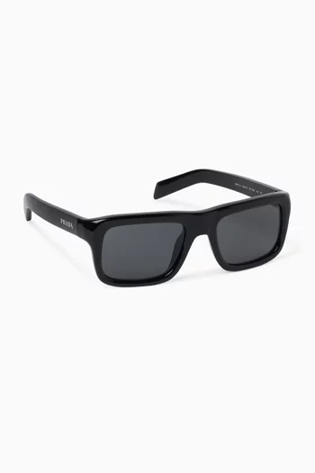 Rectangular Sunglasses in Acetate