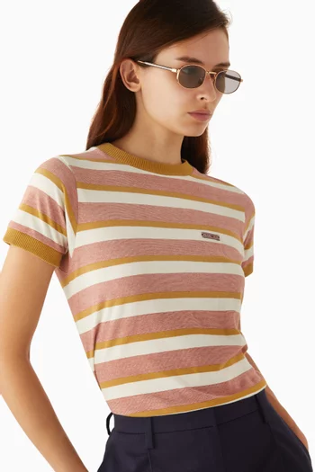 Oval Sunglasses in Metal
