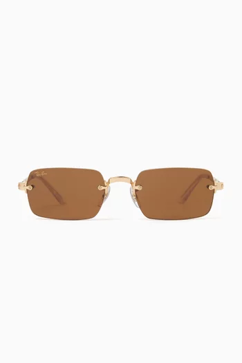 By A$AP ROCKY Rectangle Sunglasses in Metal