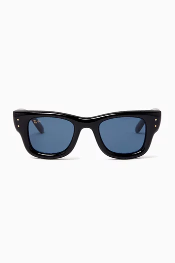 Wayfarer Puffer Sunglasses in Nylon