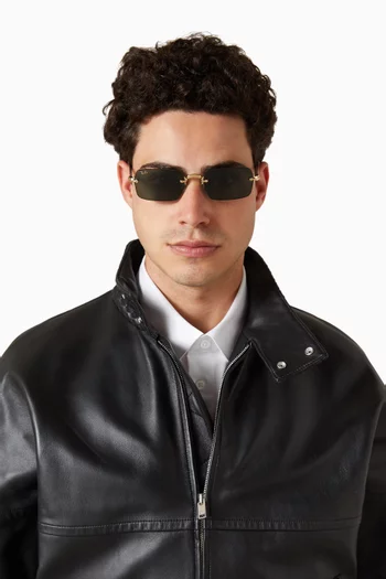 x A$AP Rocky Rectangular Sunglasses in Metal