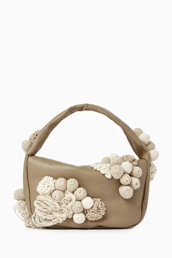 Small Moss Top-handle Bag in Leather