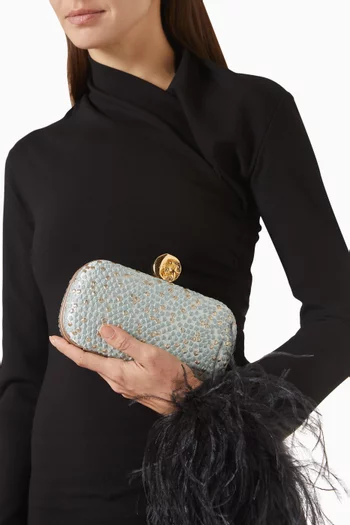 Small Bubble Box Clutch