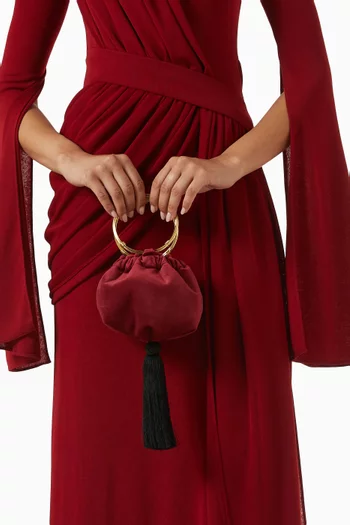Small Alice Wristlet Bag in Velvet