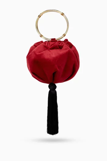 Small Alice Wristlet Bag in Velvet
