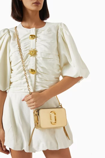 Small Snapshot Shoulder Bag in Leather