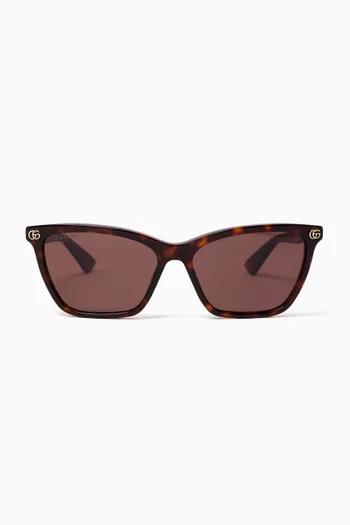 Cat-eye Sunglasses in Recycled Acetate
