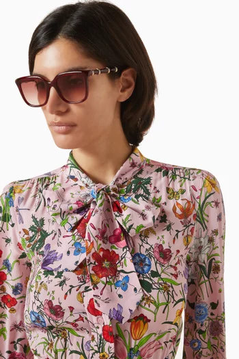 Square Sunglasses in Acetate