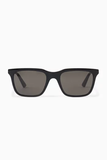 Square Frame Sunglasses in Recycled Acetate
