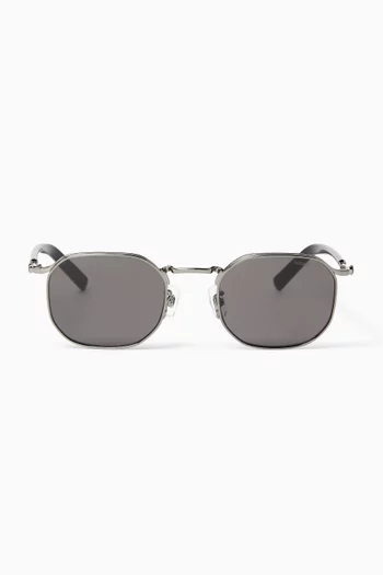Irregular Sunglasses in Metal