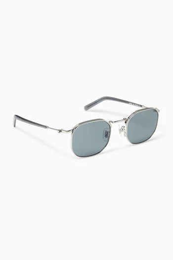 Irregular Sunglasses in Metal