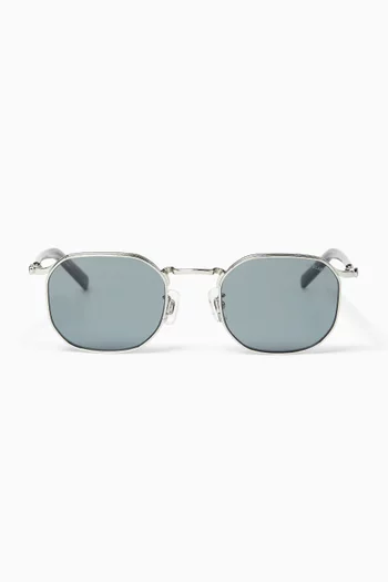 Irregular Sunglasses in Metal