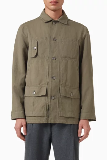 Pocket Jacket in Cotton & Linen