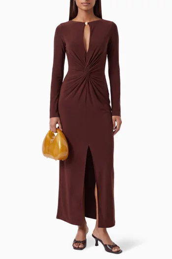 Amal Draped Maxi Dress