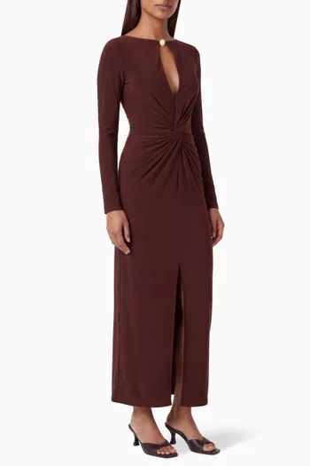 Amal Draped Maxi Dress