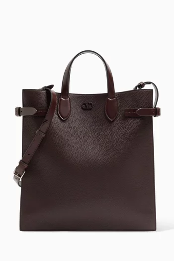 Medium Antibes Shopping Bag in Leather