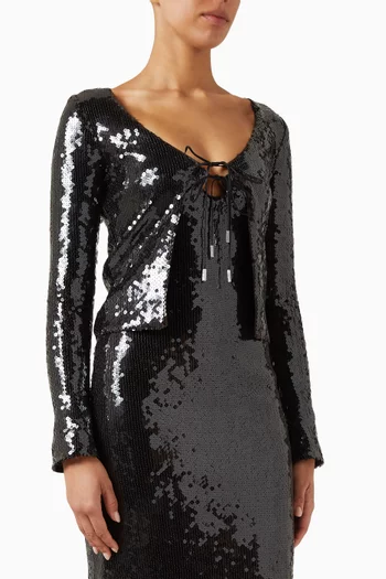 Elin Paillette Cardigan