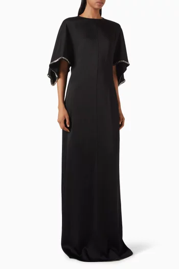 Embellished Handkerchief Maxi Dress