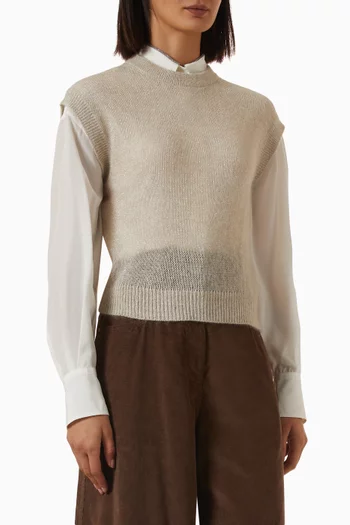 Sparkling Sweater in Mohair Wool Knit