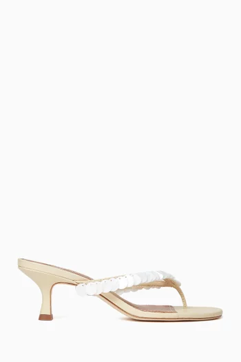 Freja Kitten Heel 60 Sandals in Leather
