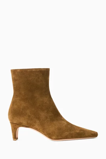 Wally 55 Ankle Boots in Suede