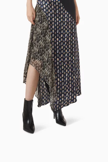 Sebastian 80 Ankle Boots in Snake-embossed Leather