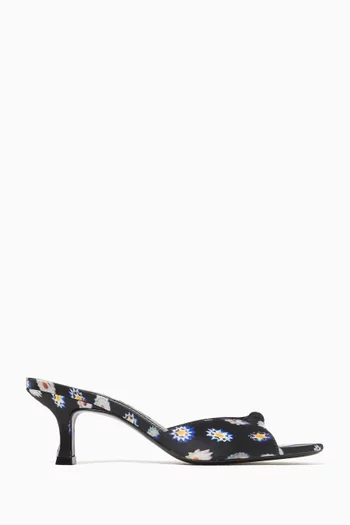 Brynn 60 Mules in Satin