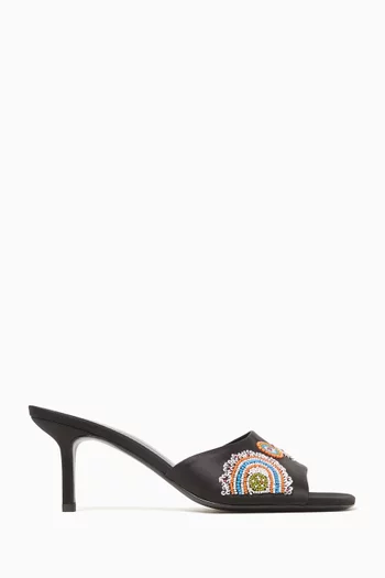 Bea 50 Mules in Beaded Satin