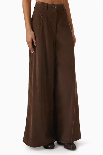 Maxi Pants in Cashmere Corduroy
