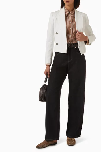 Striped Shirt in Cotton-poplin