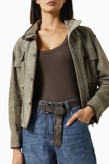 Monili Belt in Suede