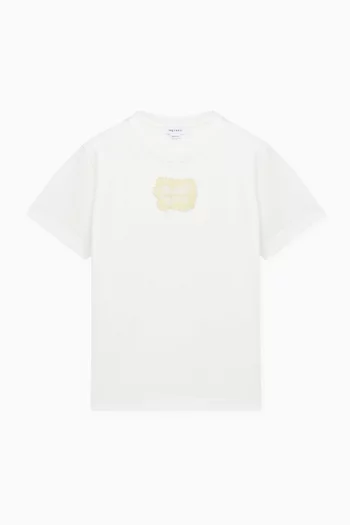 Embroidered Logo T-shirt in Cotton-jersey