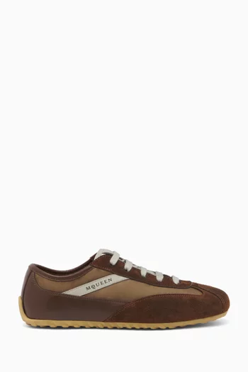 Boxe Sneakers in Nylon, Leather & Suede