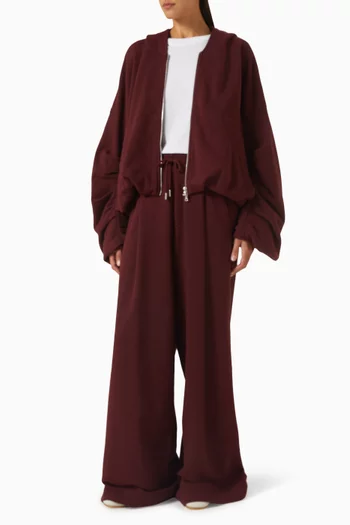 Wide-leg Pants in Cotton Jersey