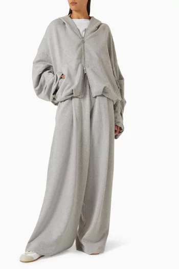 Wide-leg Pants in Cotton Jersey